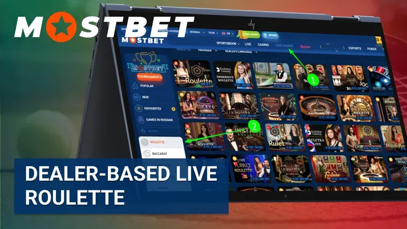 Dealer-Based Live Roulette at Mostbet
